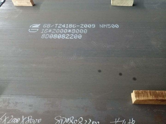 Odporna na zużycie płyta stalowa o wysokiej wytrzymałości NM500 o grubości 6 mm-70 mm